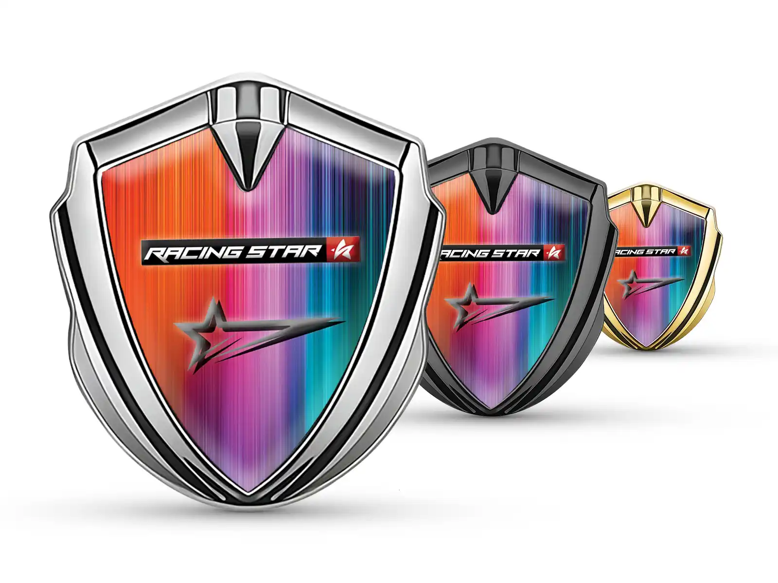 Domed Emblem Badge Max Design Racing Style